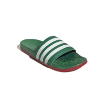 adidas Badeschuhe Adilette Comfort 3-Streifen grün/weiss/rot - 1 Paar